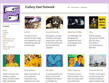 Tablet Screenshot of galleryeastnetwork.com